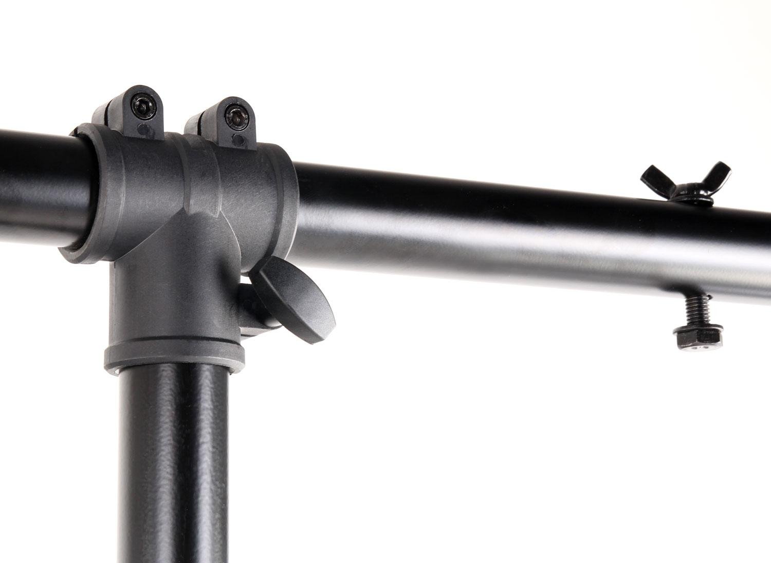 Showlite LS325 Statore Luci con Traverse Orizzontale (per illuminazione palchi e concerti, fino a 4 faretti, 1,45m-3,25m, portata max: 50 kg)
