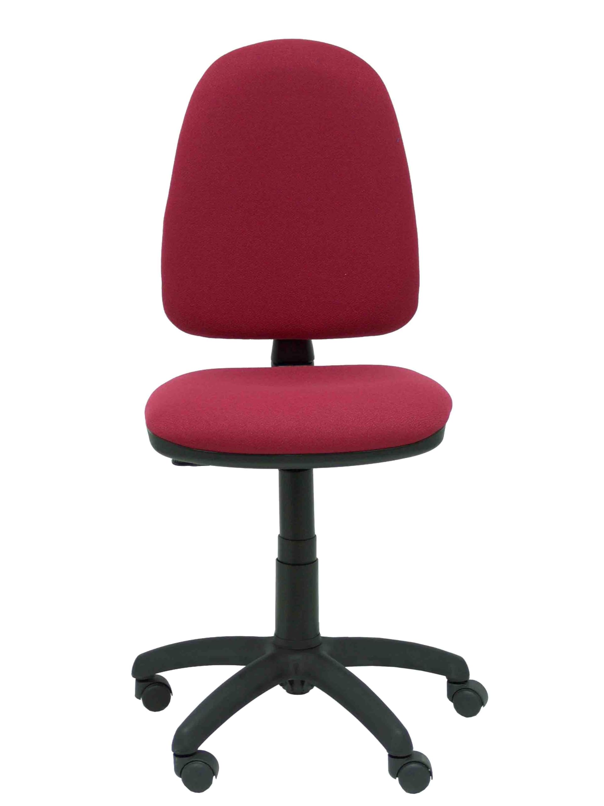 Piqueras Y Crespo 04Cp&Nbsp;&Ndash;&Nbsp;Sedia Da Ufficio Ergonomica, Sedile E Schienale Rivestiti In Tessuto Bali Granata