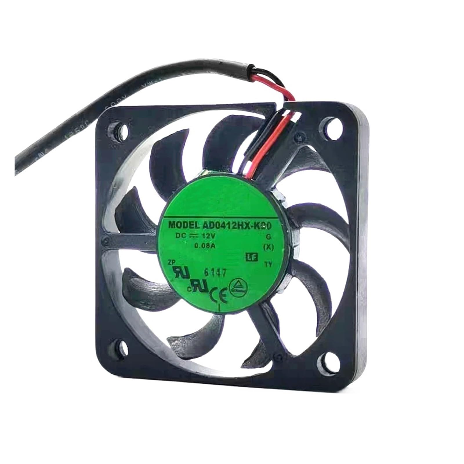 Axialer Lüfter for kompaktes Gehäuse, AD0412HX-K90, 12 V, 0,08 A, 40 x 40 x 6 mm, 2-Draht-Kühler