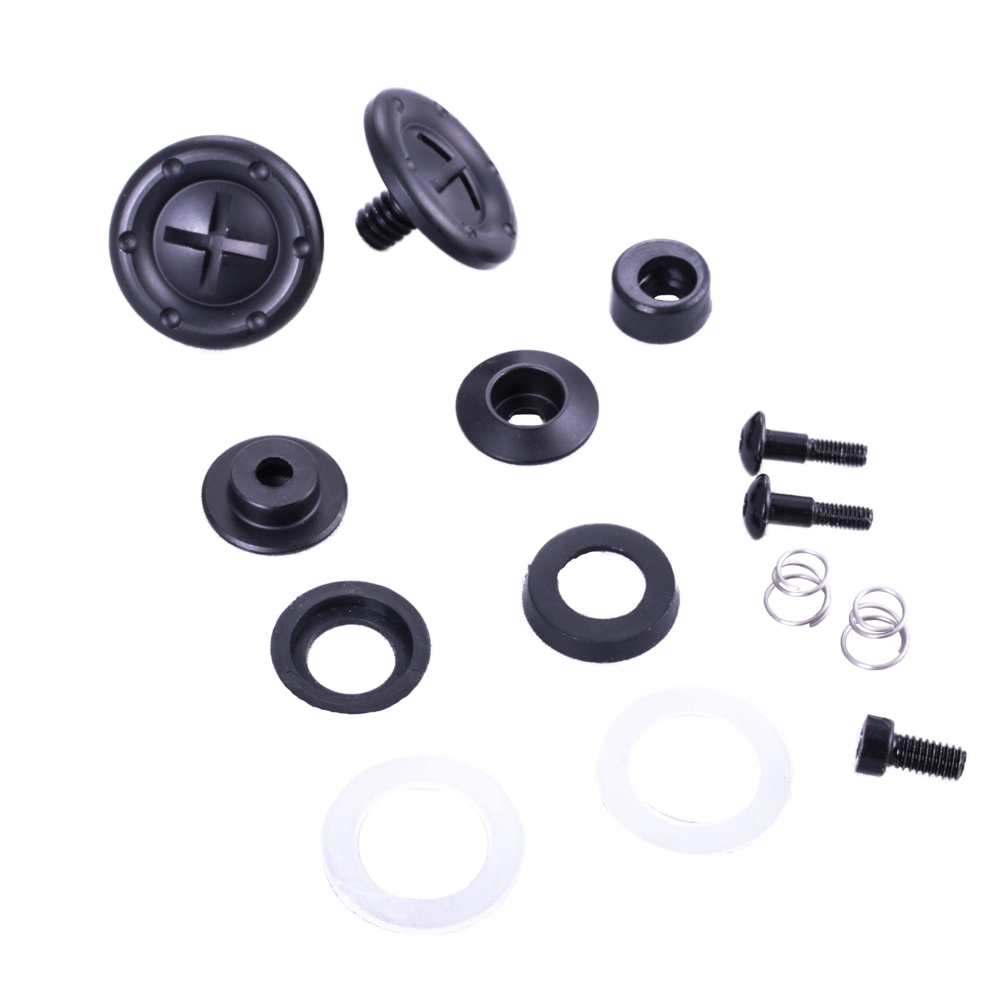 RaceQuip® 205991RQP Helmet Hardware - Pivots/Posts/Screws Included - Black - Kit