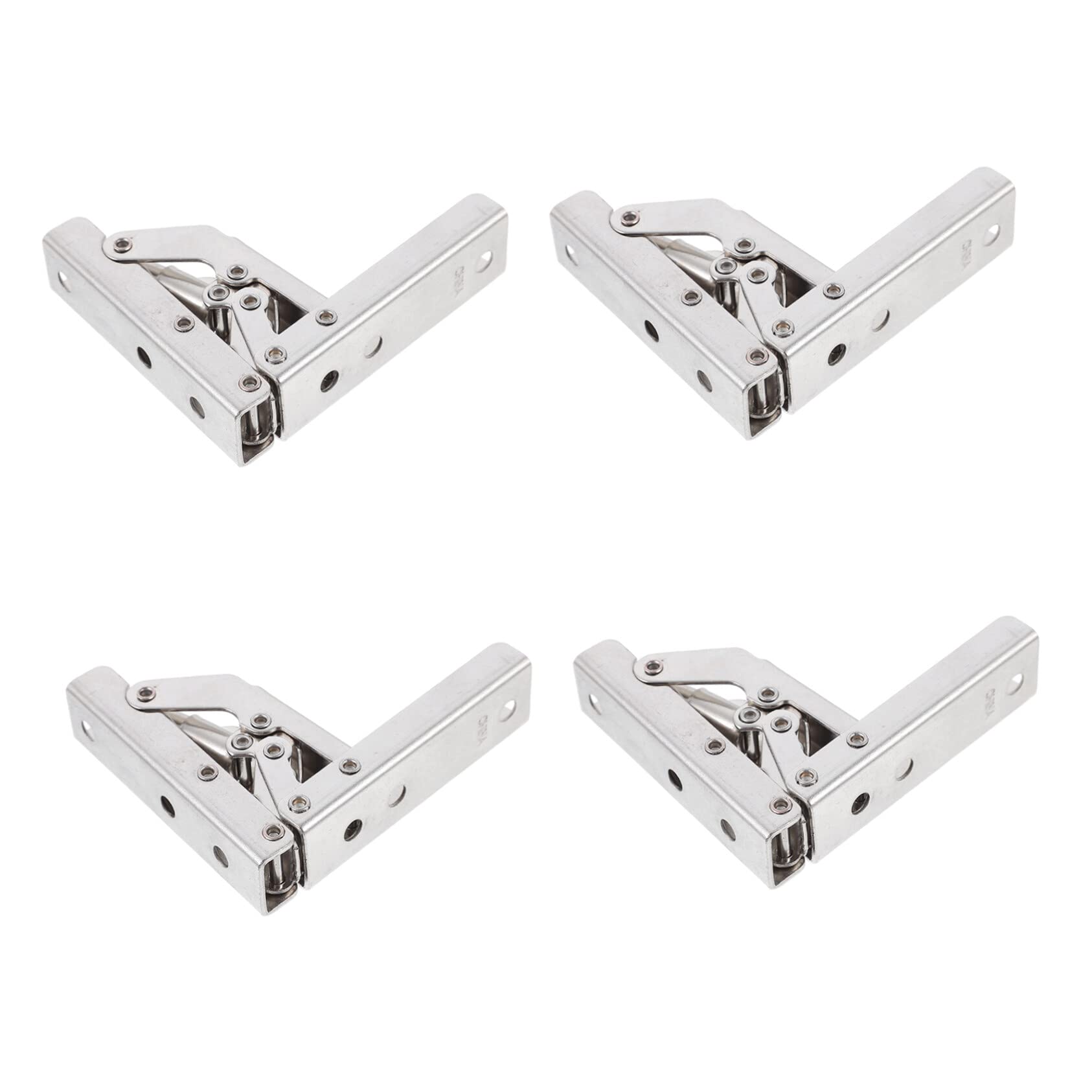 4 Stück 90-Grad-Scharniere, Küchenschrankscharniere, Schwingtürscharniere, robuste Scharniere, robuste Türscharniere, flache Türscharniere, 90-Grad-Schwingscharniere, Haustürscharniere, Metal