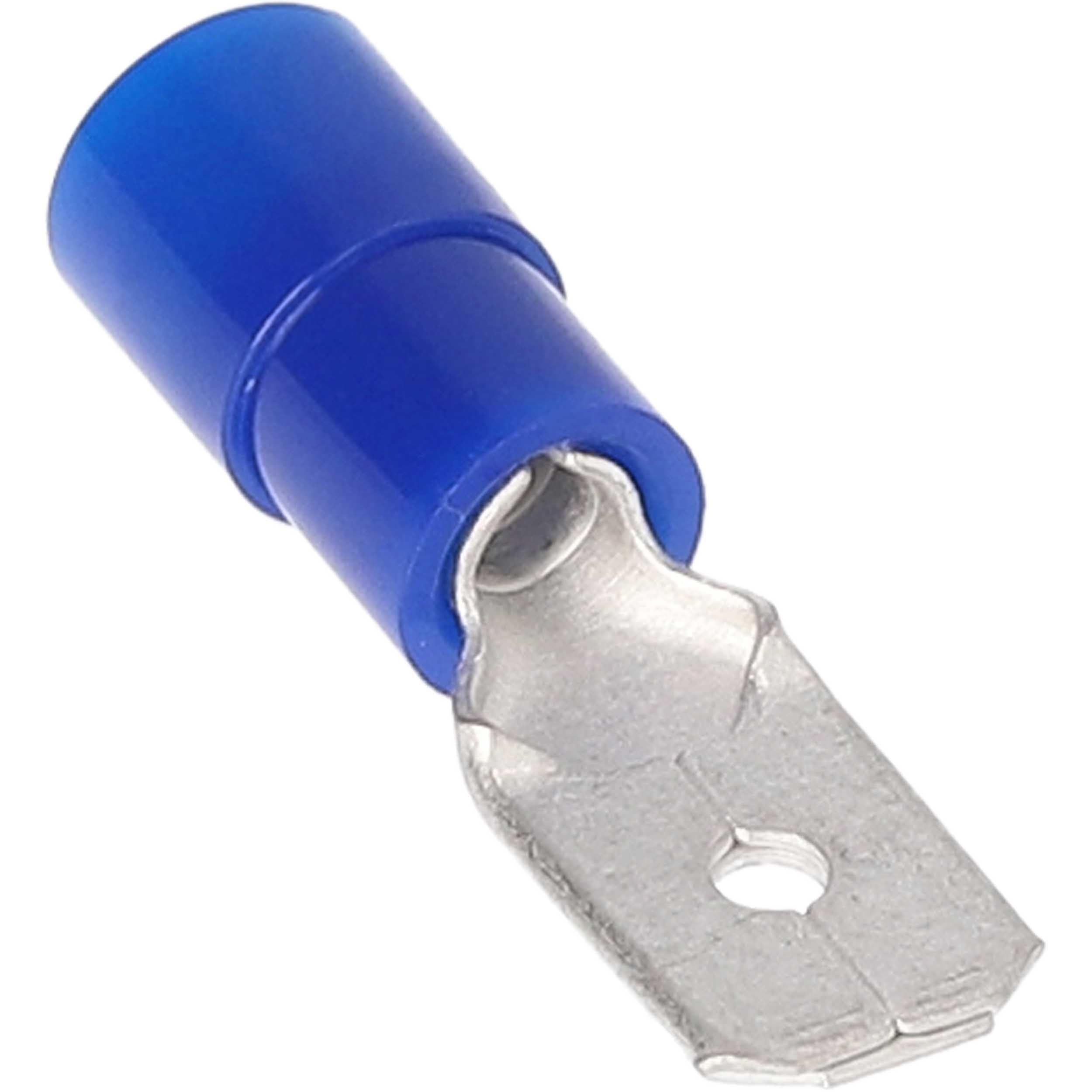 Install Bay BNMD250 Nylon Male Quick Dissconnect Connector 16/14 Gauge .250, Blue (100-Pack)