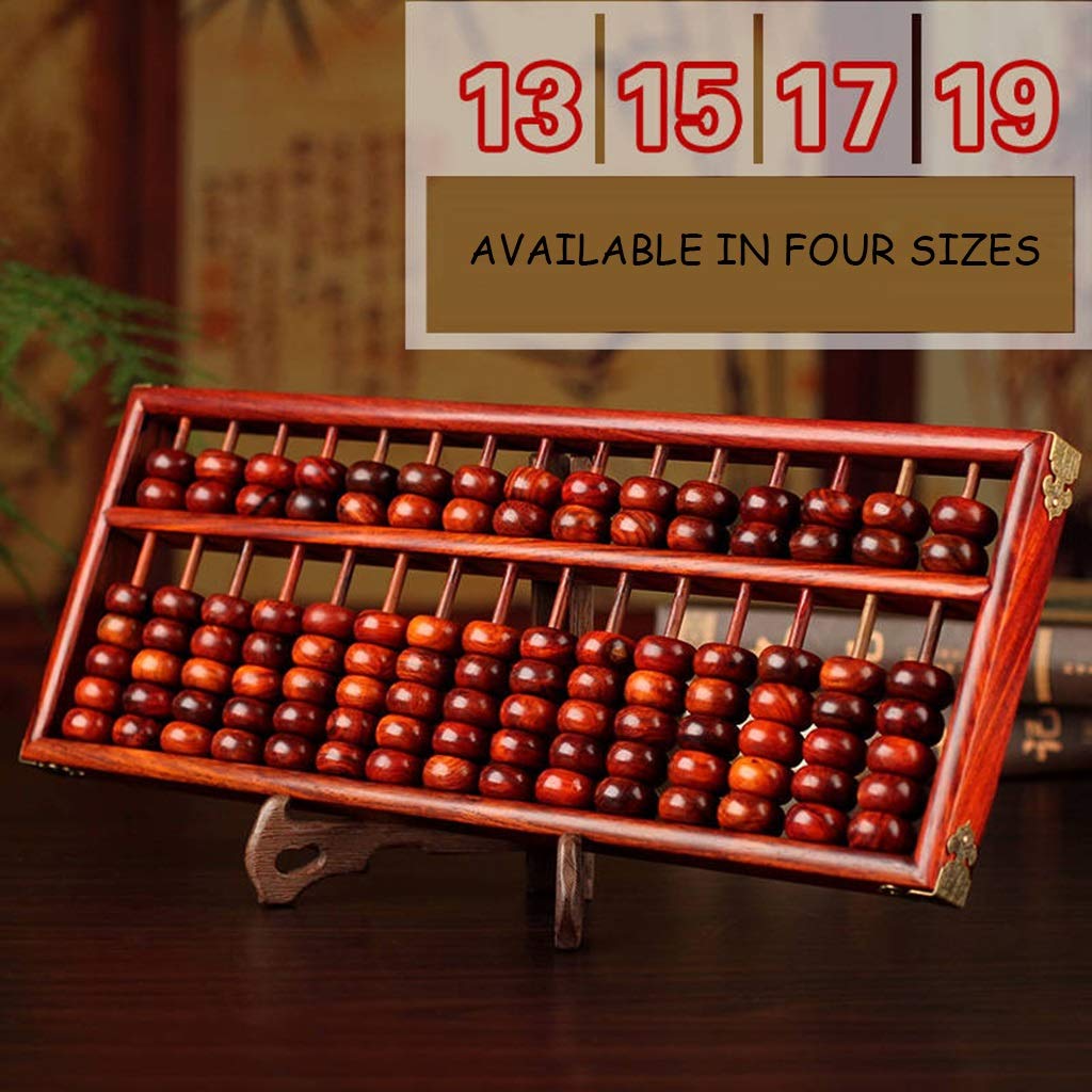 Boulier Standard à Chiffres, boulier en Bois, boulier Redwood Abacus Art Collection Abacus AC et étudiants boulier Mental décoration de Bureau(35 * 15 * 2.5cm)