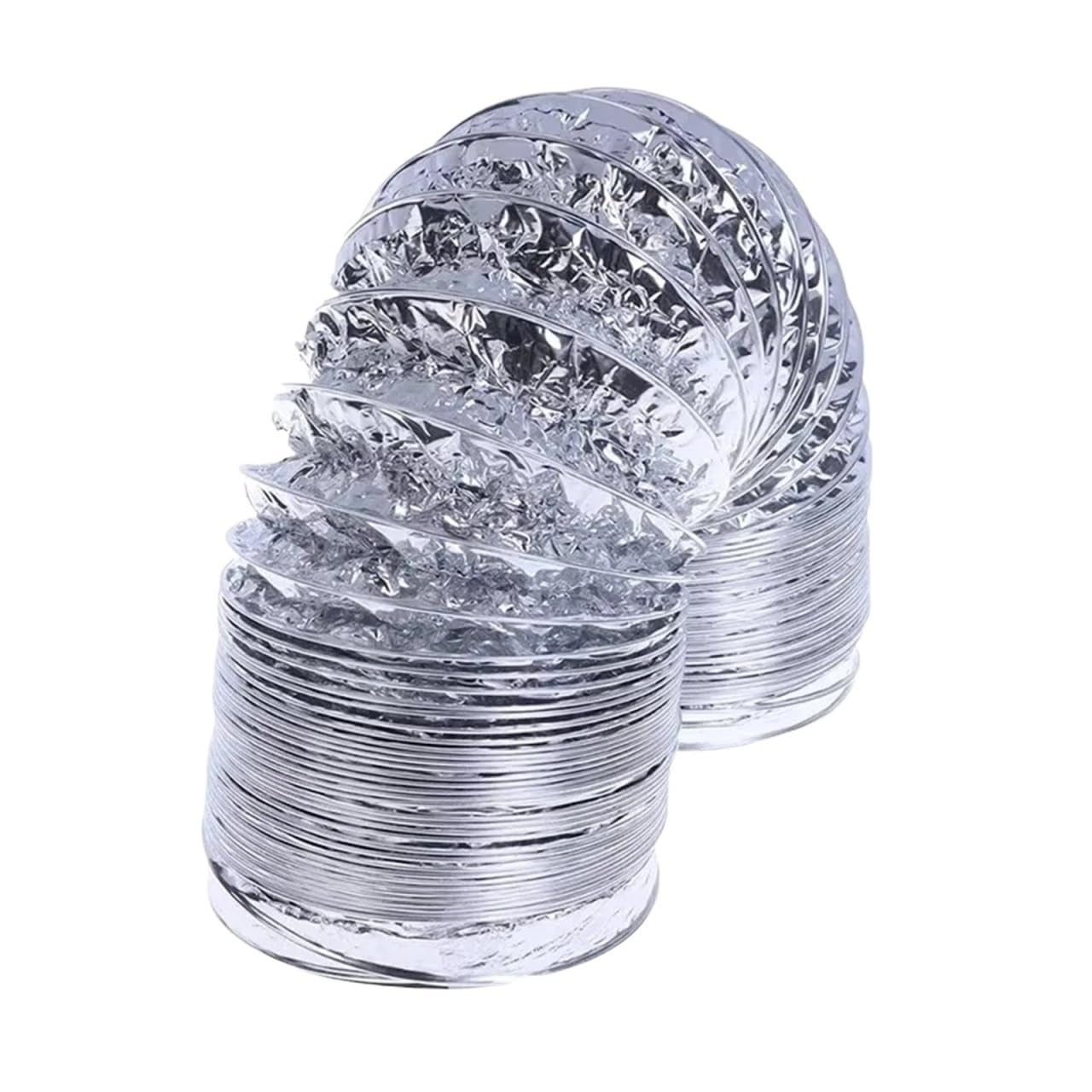 Tubo de ventilación 3 uds, tubo aluminio PVC, manguera aire, conducto escape Flexible, sistema for baño para Campana Extractora
