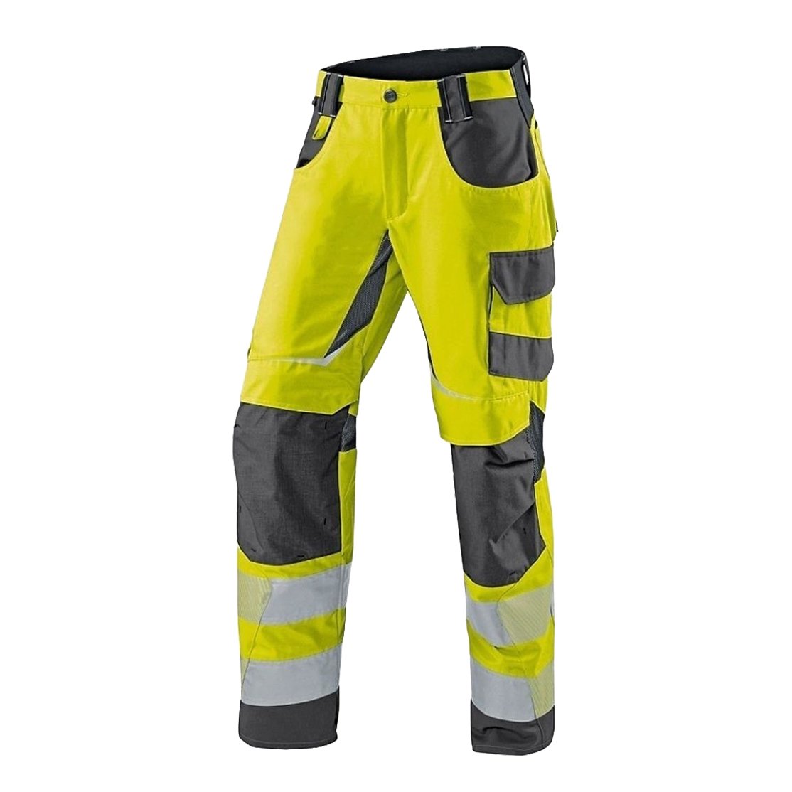 KÜBLER REFLECTIQ Warnschutz-Sommerhose PSA 2 | Warngelb/Anthrazit | Größe 60