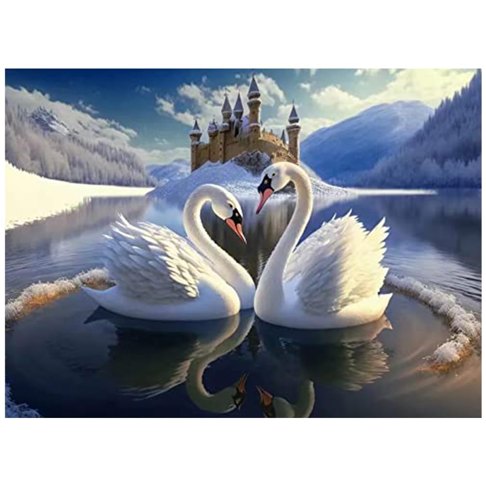 Hiuyavy A1 Diamond Painting Kits, 5D Full Drill Animal Gem Art Kits, Crystal Cross Stitch Craft, Crystal Rhinestone Embroidery Diamond Diy Paintings For Home Wall Decor 30X40cm