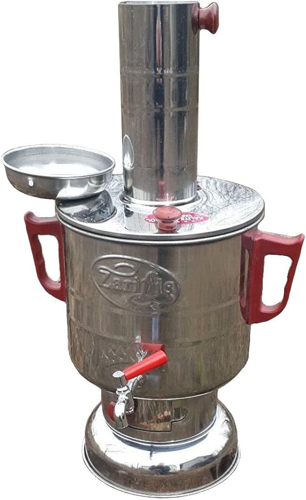 Samovar with Charcoal Tea Kettle Stainless Steel by Turk-Sell