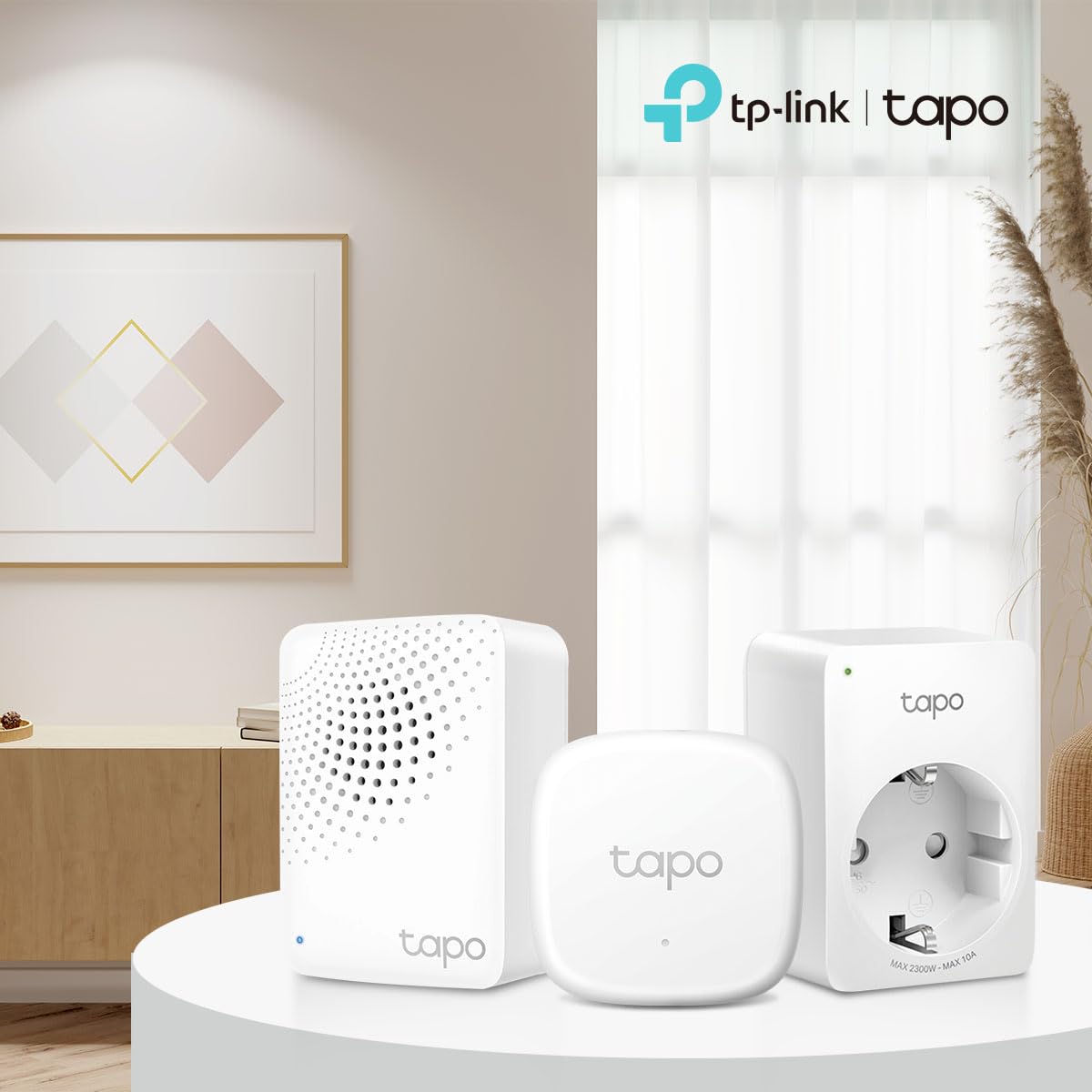 TP-Link Tapo Digitaler Temperaturregler mit Temperaturfühler, Verbrauchsmessstecker. Richten Sie Ihre owen Heizung Kühlung Temperaturschalter