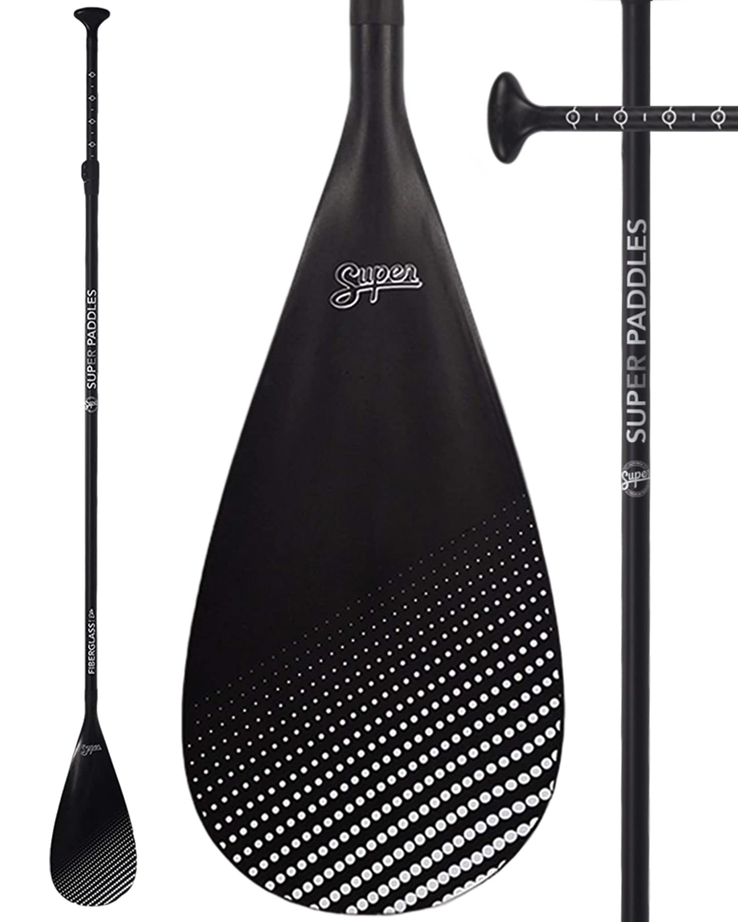 Buy SUP Paddle Carbon Fiber & Fiberglass Paddles 3 Piece Adjustable Paddle Board Paddles w