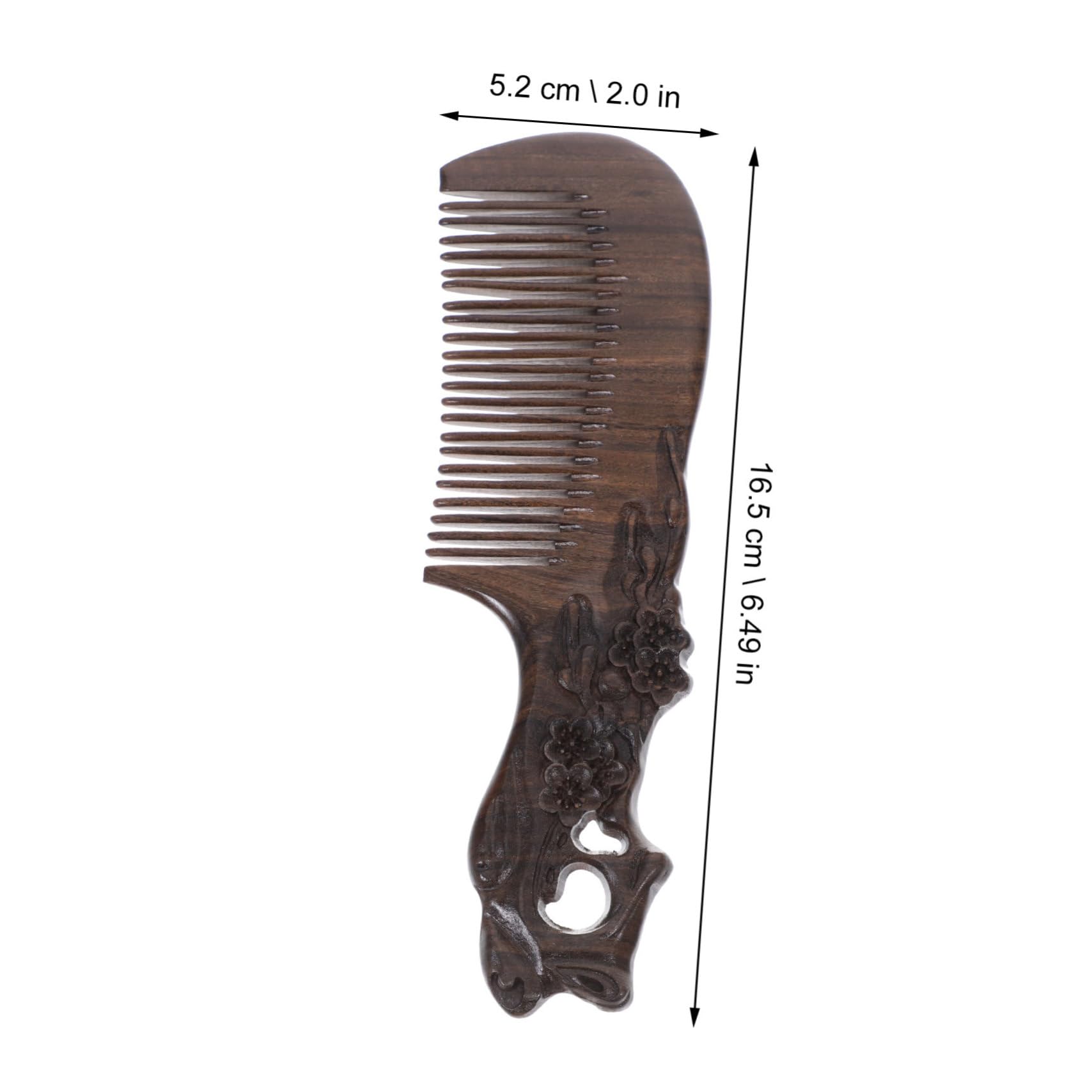 peine de madera, Peine de madera sándalo, peine dientes finos, Natural hecho a mano, for Barba, for burlarse del cabello