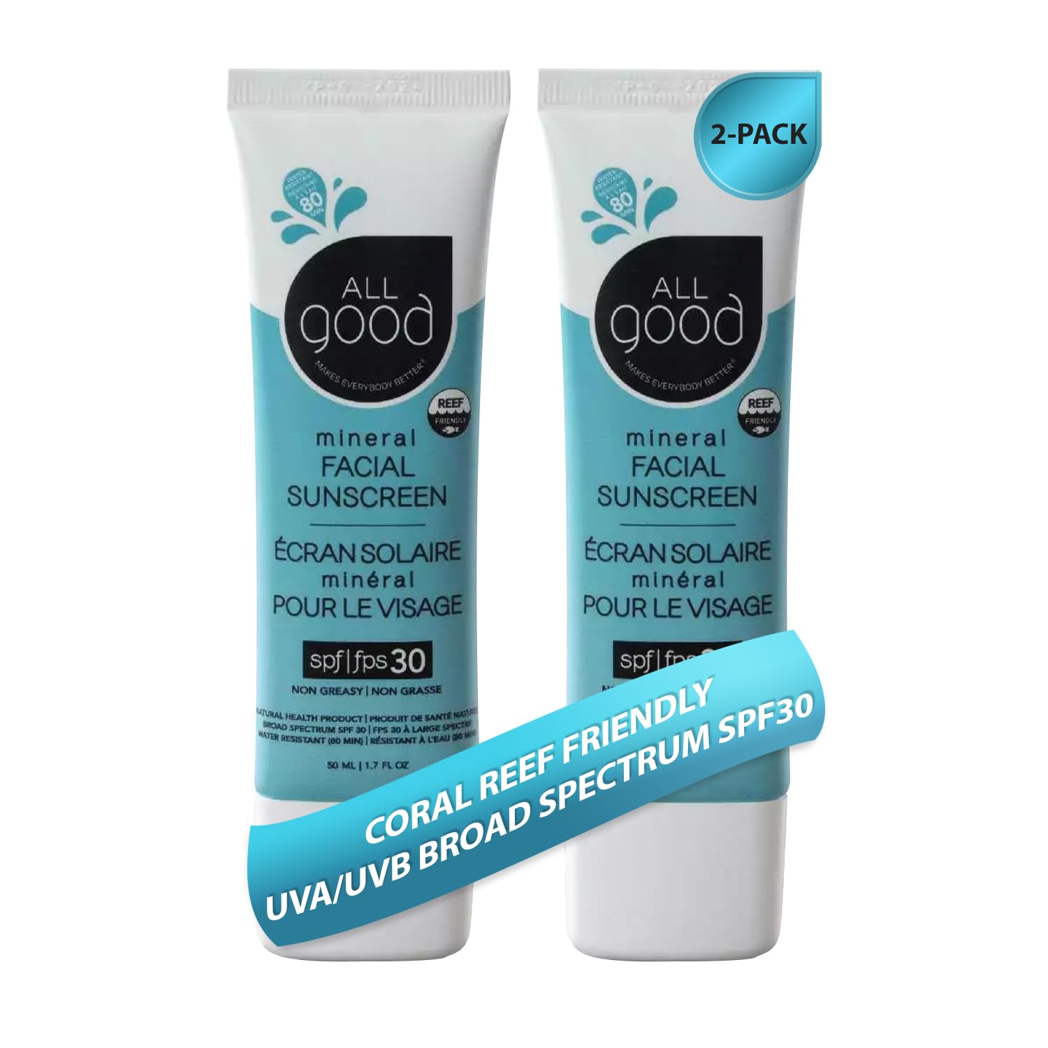 504569 ALL good SPF30 日焼け止め 89ml*4本 Amazon.com: All Good Facial Mineral Sunscreen Lotion SPF 30