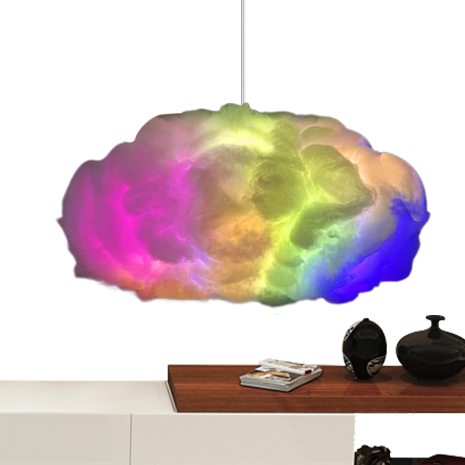 Lampe nuage intelligente avec plafonnier télécommandable et éclairage réglable - 8