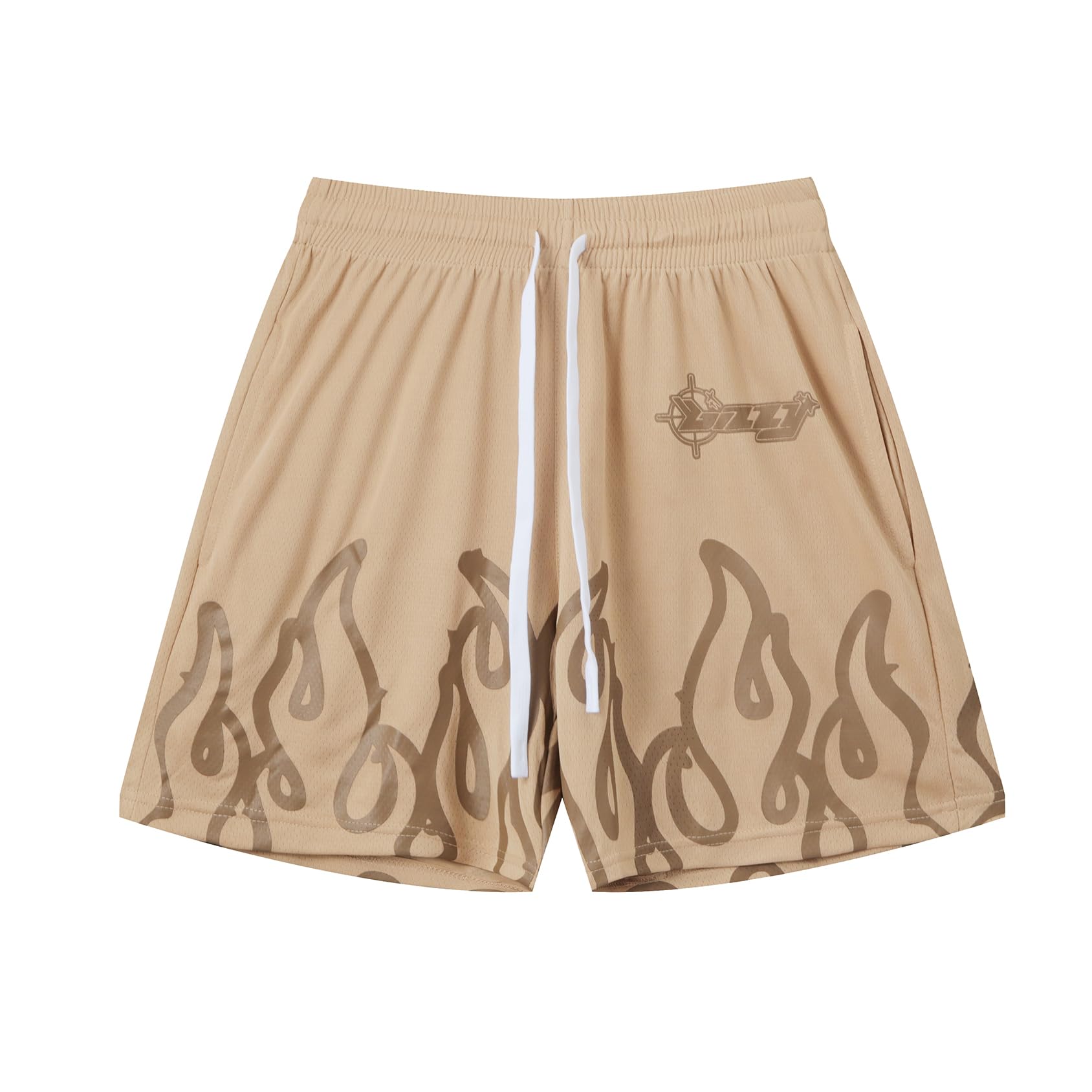 DIOTSR Mens Graphic Basketball Shorts Drawstring Running Workout Shorts Summer Cool Casual Shorts