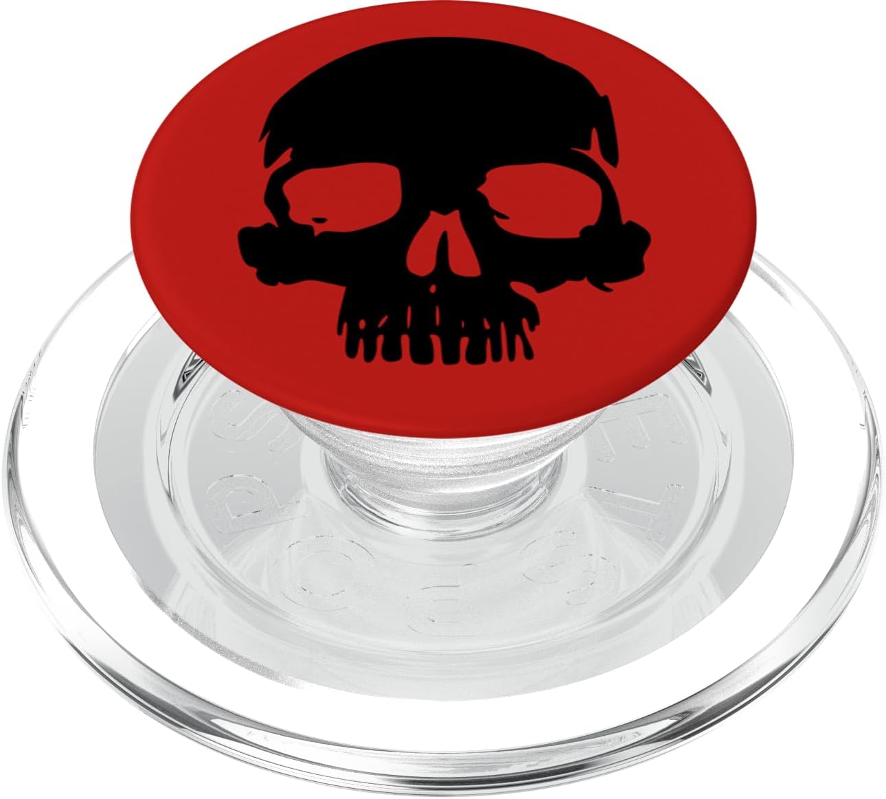Black Skull Red PopSockets PopGrip for MagSafe