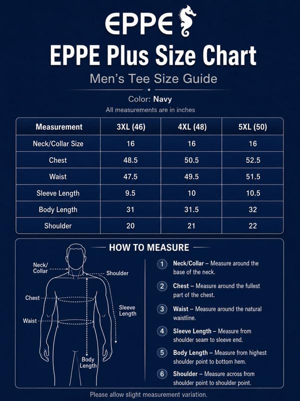 Image of EPPE Men's Plus Size Polo T-Shirt |Regular Fit, Stretchable Micropolyester Half Sleeve T-Shirt for Men|Casual & Sports Wear