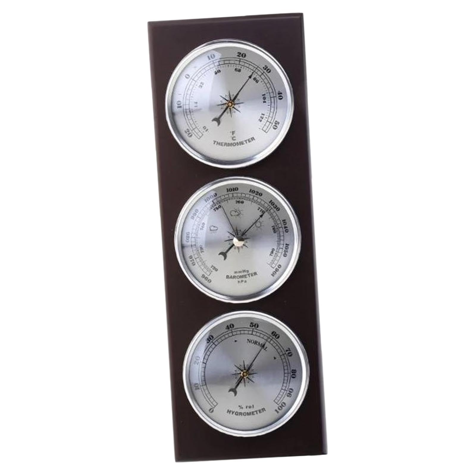Traditionelle Wetterstation mit Klimamessgerät, Thermometer, Und Hygrometer – Dekoration für Wohnzimmer, Schlafzimmer, Schreibtisch Und, Vertikale