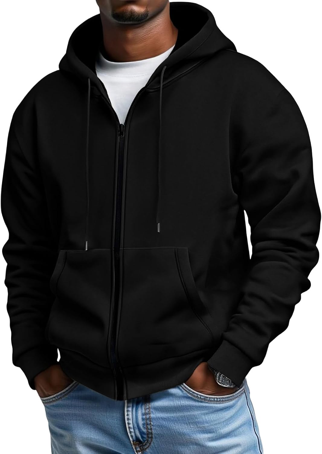 Winter Jacket Men 2025 Big and Tall Lightweight Coats Warm Thermal Sweatshirt Mens Fashion Cloth