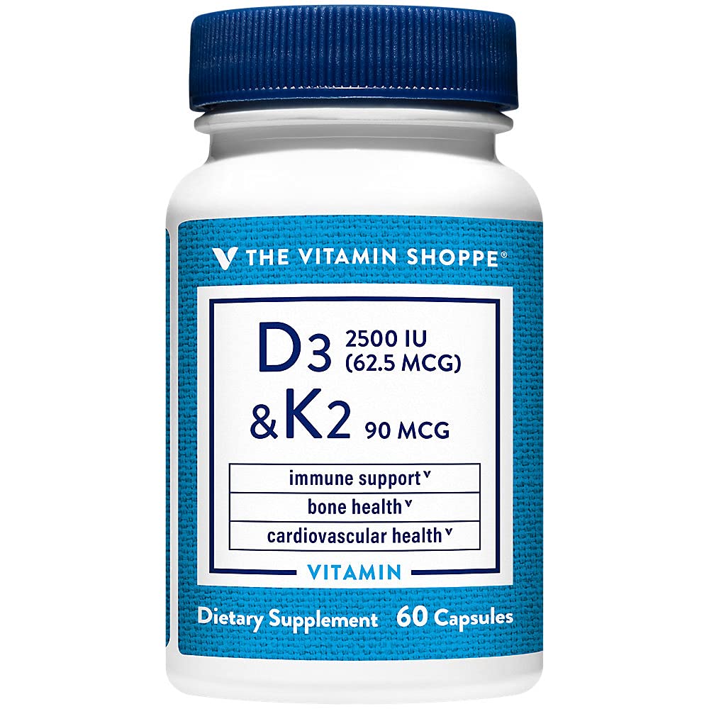 Amazon.com: The Vitamin Shoppe Vitamina D3 K2 2500 UI - Densidad