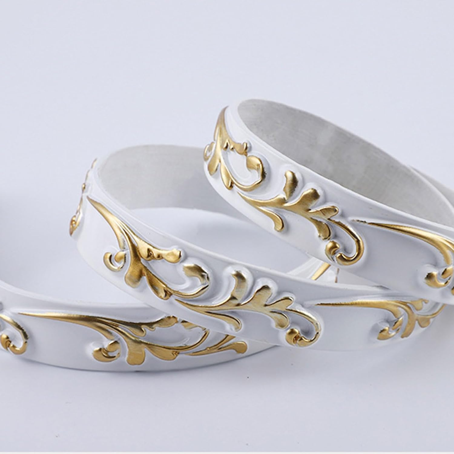 16.4feet Flexible Molding Trim Adhesive Peels and Stick Ceiling for Quick Wall and Cabinet Frame Trim