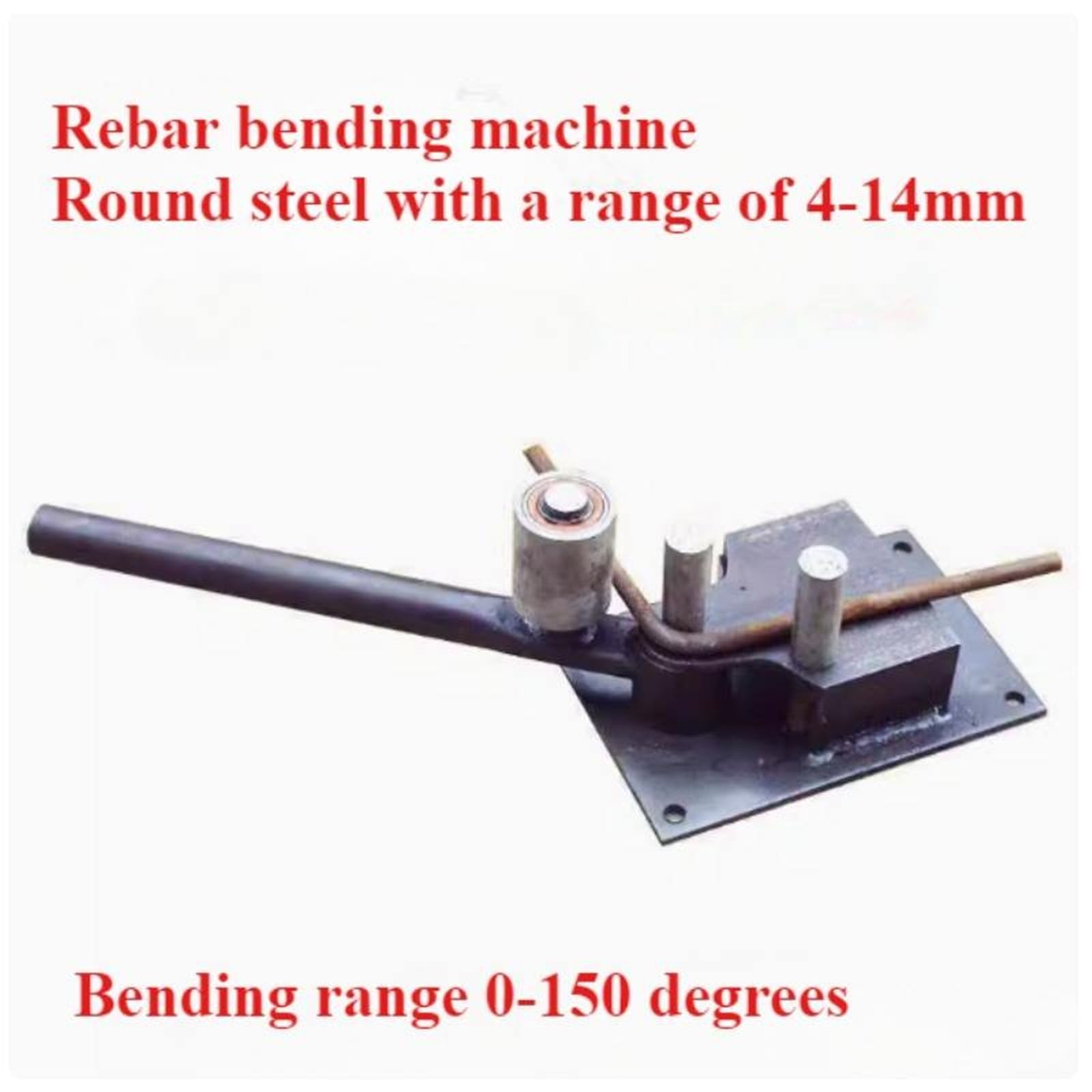 Dobladora Manual de Barras de Acero de Alta Resistencia, máquina dobladora de 4-14 mm for construcción, Herramienta for Doblar Varillas de Acero Corrugado, máquina plegadora de Varillas(Upgraded)