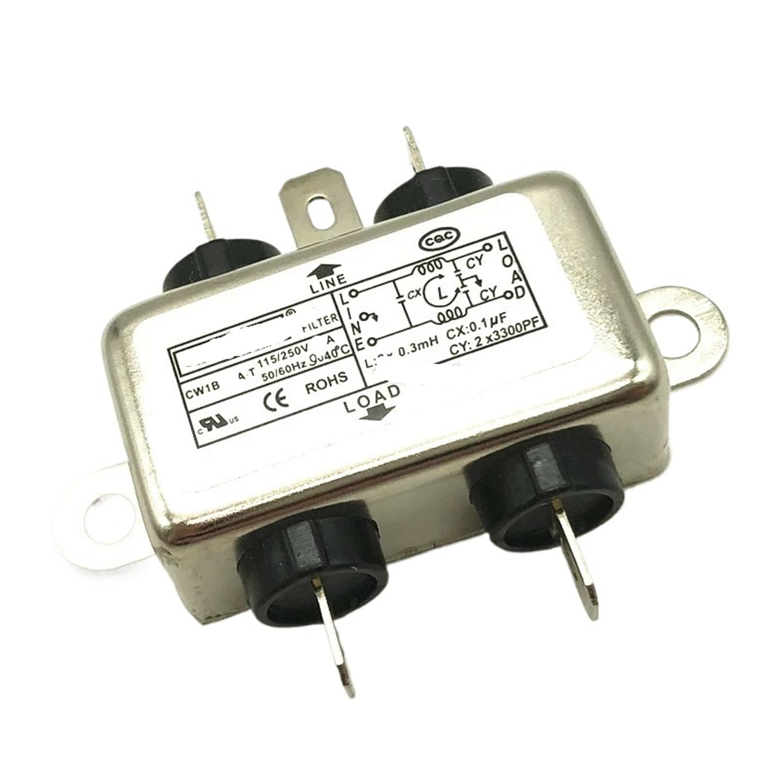 CAAUYXZW Double insurance switch power filter CW2C-10A-T 10A 6A 1B 2B 2A(CW1B -06A -T 6A)