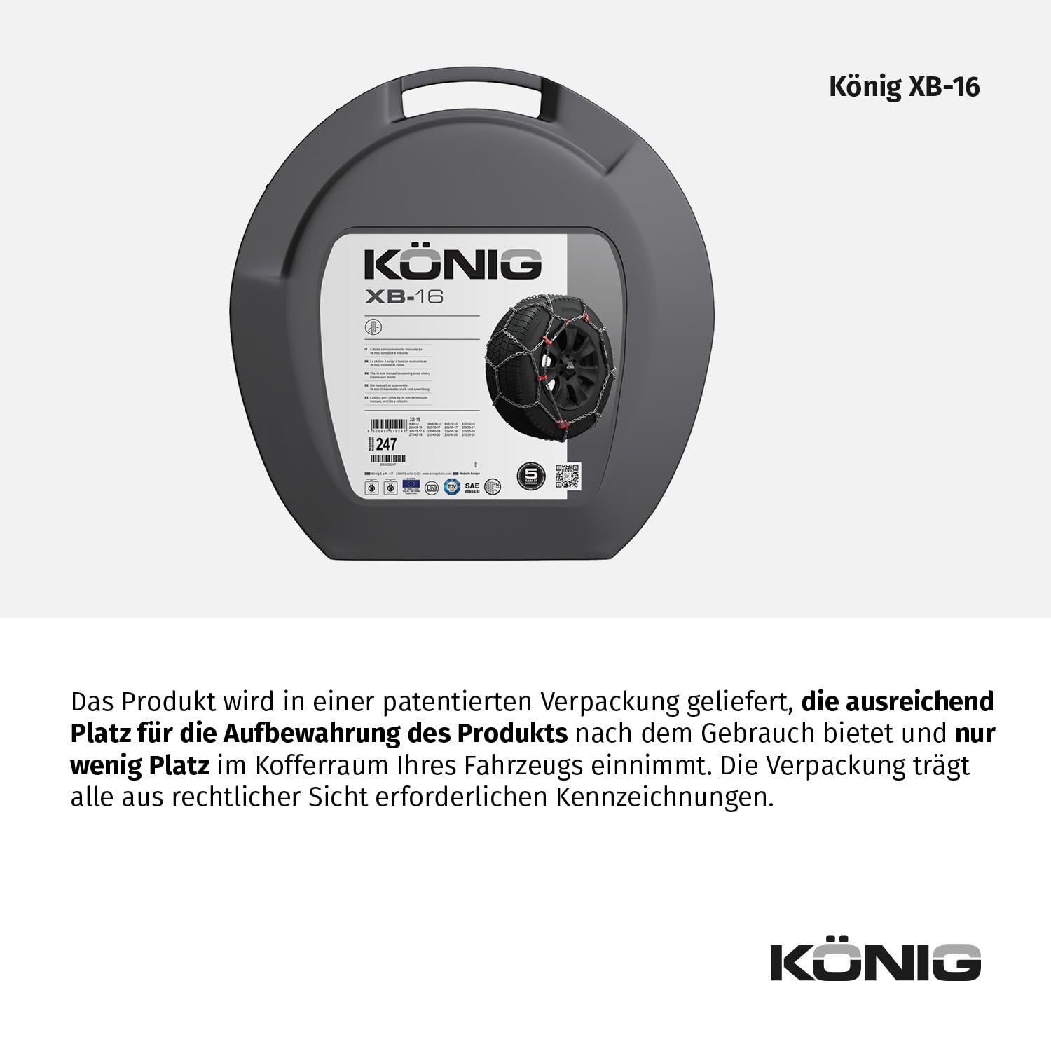 KÖNIG XB-16 225 - Schneeketten