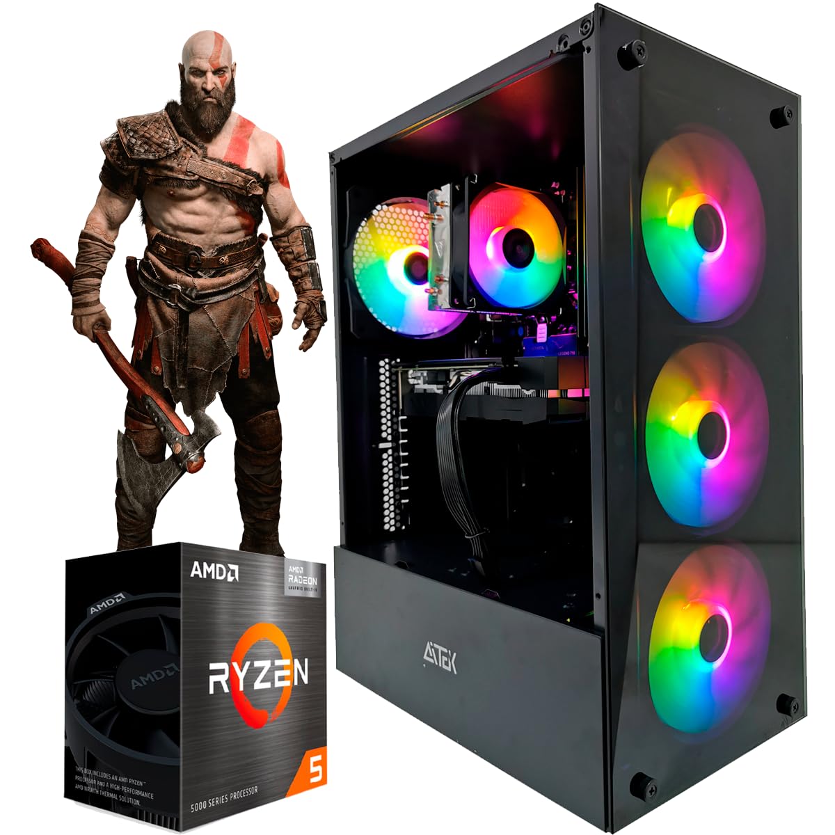 タワーPC(i5-8400,NVMeあり,500GB, RX470 (8 GB) PC GAMER RYZEN 5 4500, 16GB DDR4, SSD NVME 500GB, RX 580 8GB