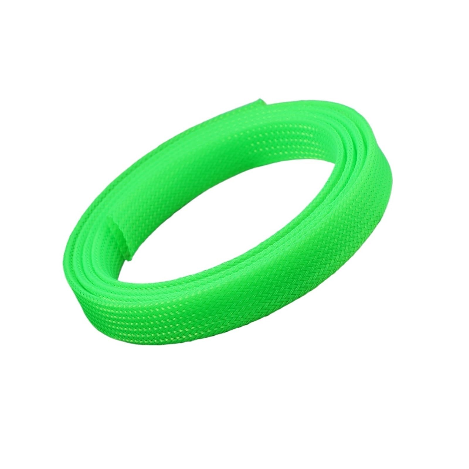 Gaine tressée isolée de Couleur Pure, 5 m/lot, Fil Pet serré, Manchon de câble Extensible, Tube en Maille tressée en Nylon Ignifuge(Color5,40mm)
