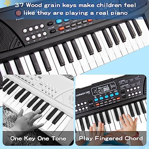 Kids Keyboard Piano 37 Keys Piano for Kids Electronic Piano with Microphone Educational Musical Toys for 3 4 5 6 Year Old Boys Girls Gifts Age 3-5 3 61YGt6WW2SL. AC