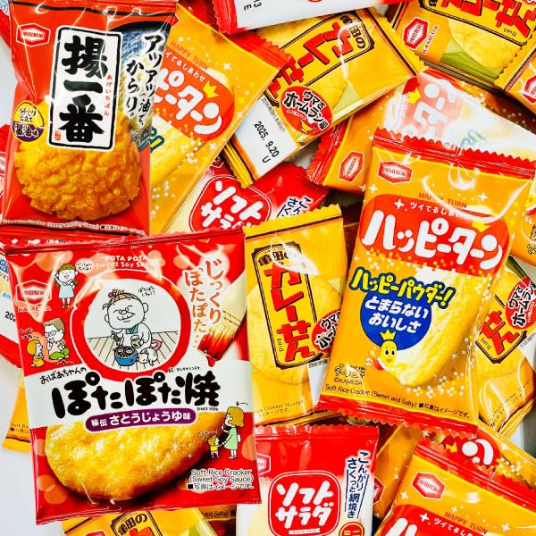 Amazon.co.jp: 亀田製菓 詰め合わせ 5種90袋 個包装 業務用 ハッピー