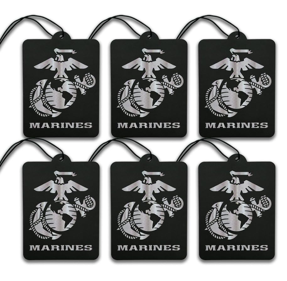 Image of Elektroplate US Marine Corps Insignia Car Air Freshener 6-Pack