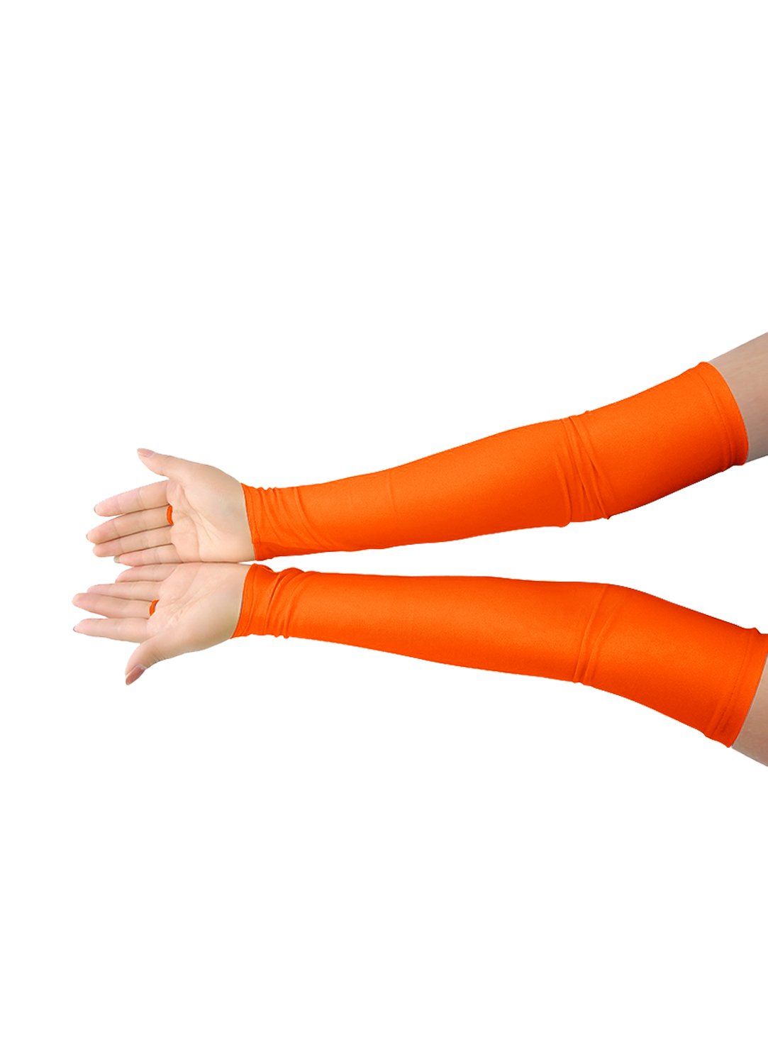 Stretchy Spandex Fingerless Over Elbow Cosplay Catsuit Opera Long Gloves
