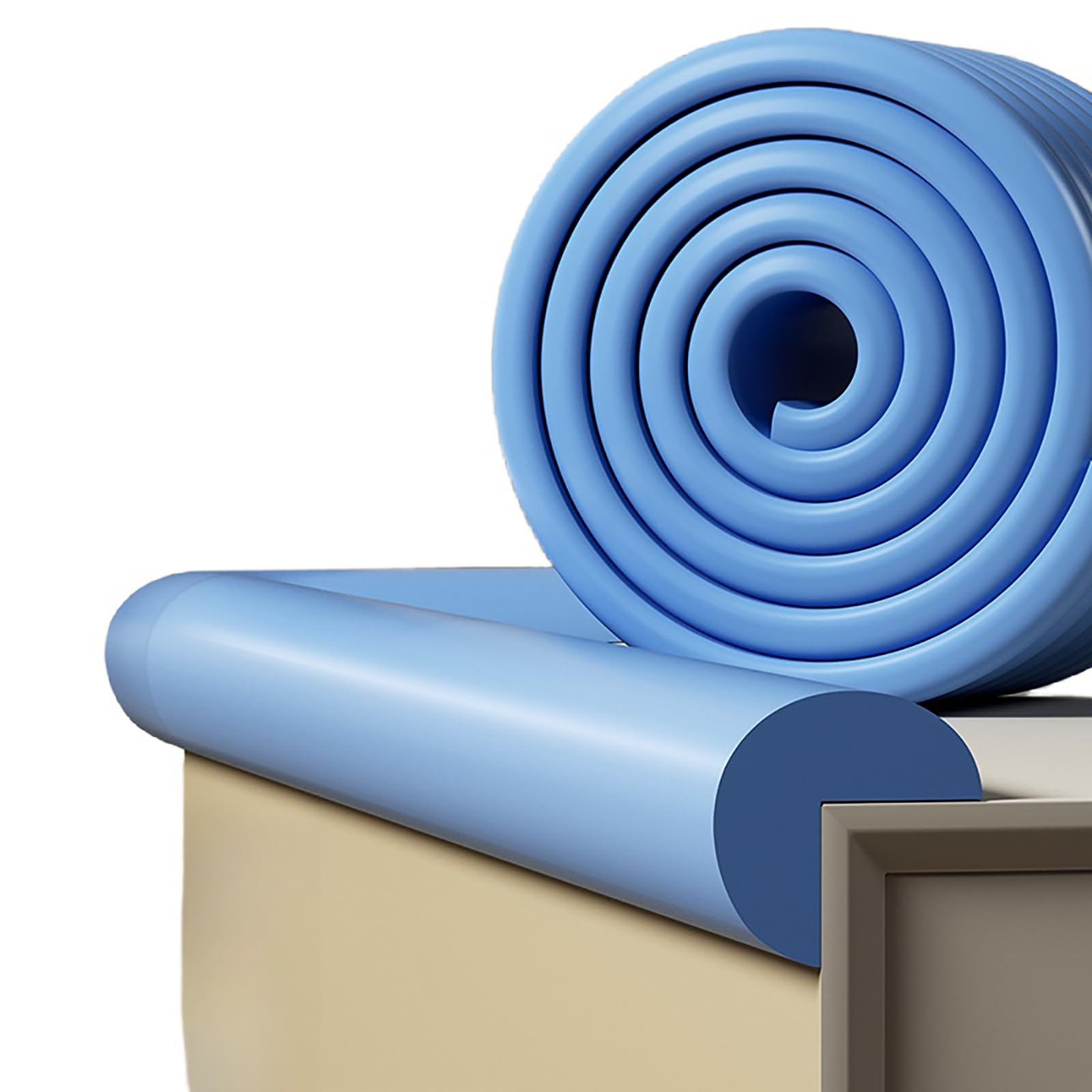 Furniture Edge corner protector, Edge And Corner Protectors Foam L/U Adhesive Multicolor Multisize For Furniture Walls(Blue,L 6m/19.6ft)