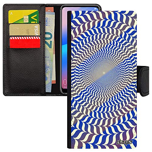 Coque Redmi Note 8 Pro cuir bleu portable étui rigide graphique Xiaomi