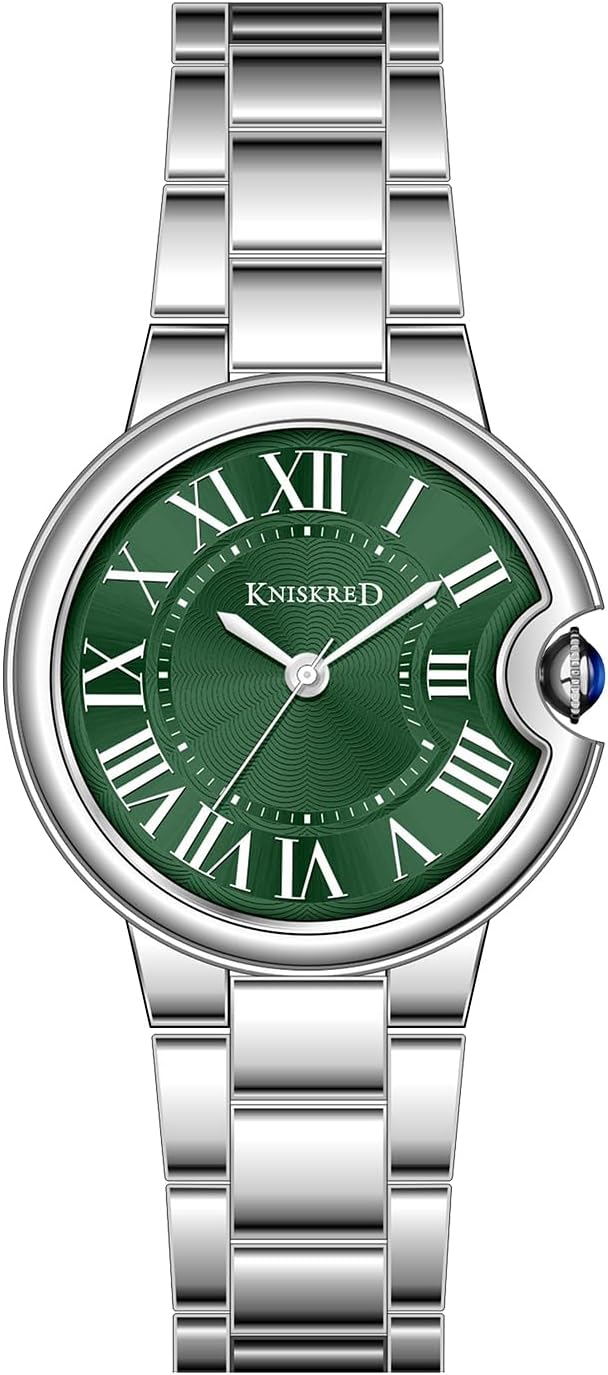 Classic Watch for Women with Vintage Roman Numerals and Solid Stainless Steel Band Ladies Casual Watch