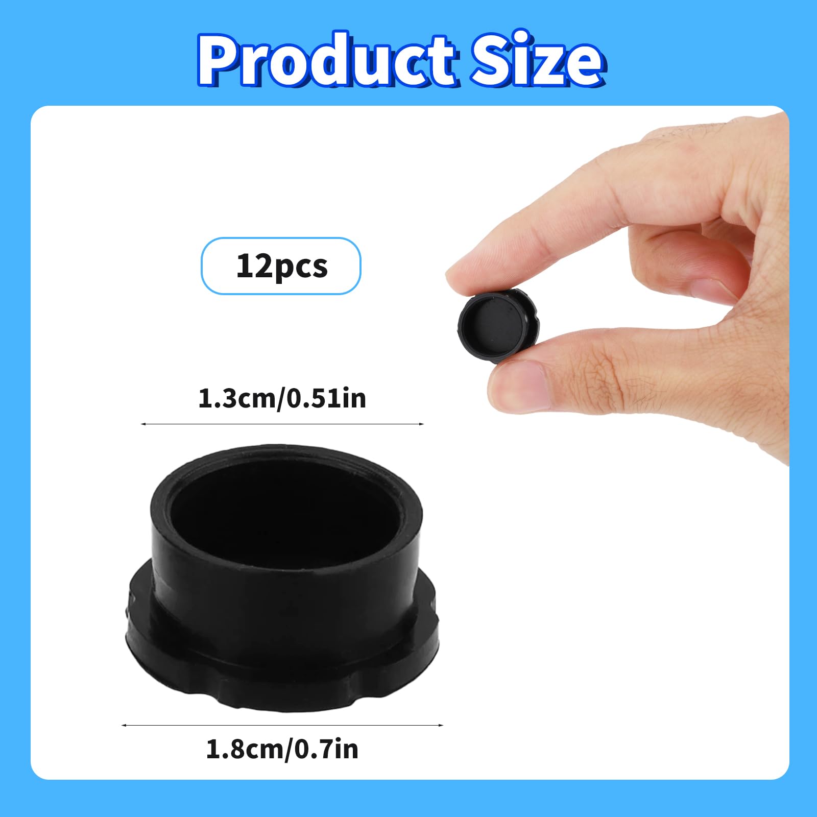 12pz Tappi Protettivi per Fiale in Vetro da 3ml, a Prova di Perdite Resistenti alla Polvere Silicone Tappi per Fiale for la Conservazione Degli Oli Essenziali e l'uso in Laboratorio