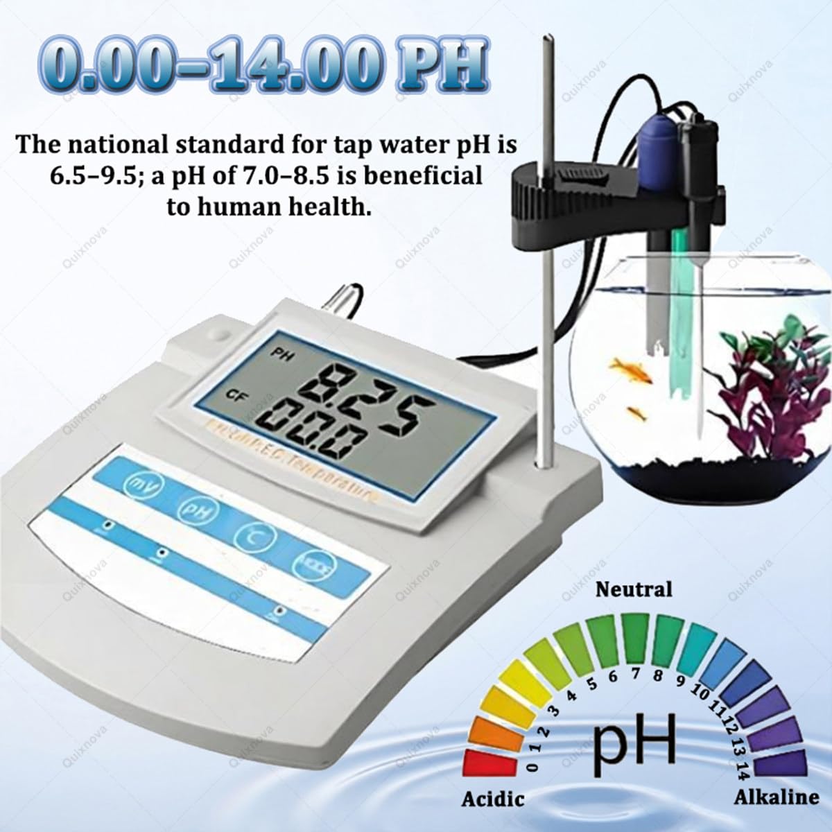 Misuratore da banco 6-in-1 per la qualità dell'Acqua