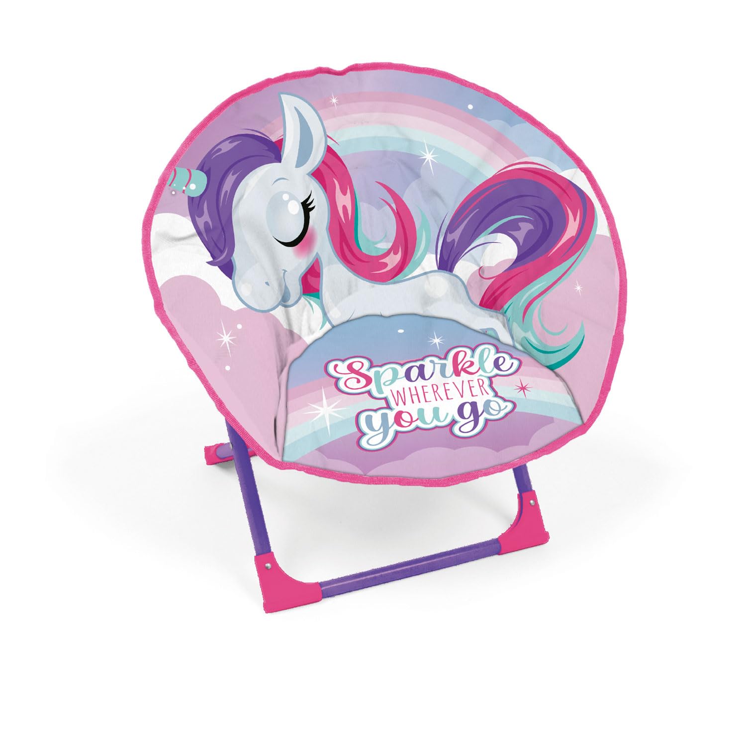 ARDITEX ZK16158 Silla con Forma de Luna de 50x50x50cm de ZASKA-Unicornio