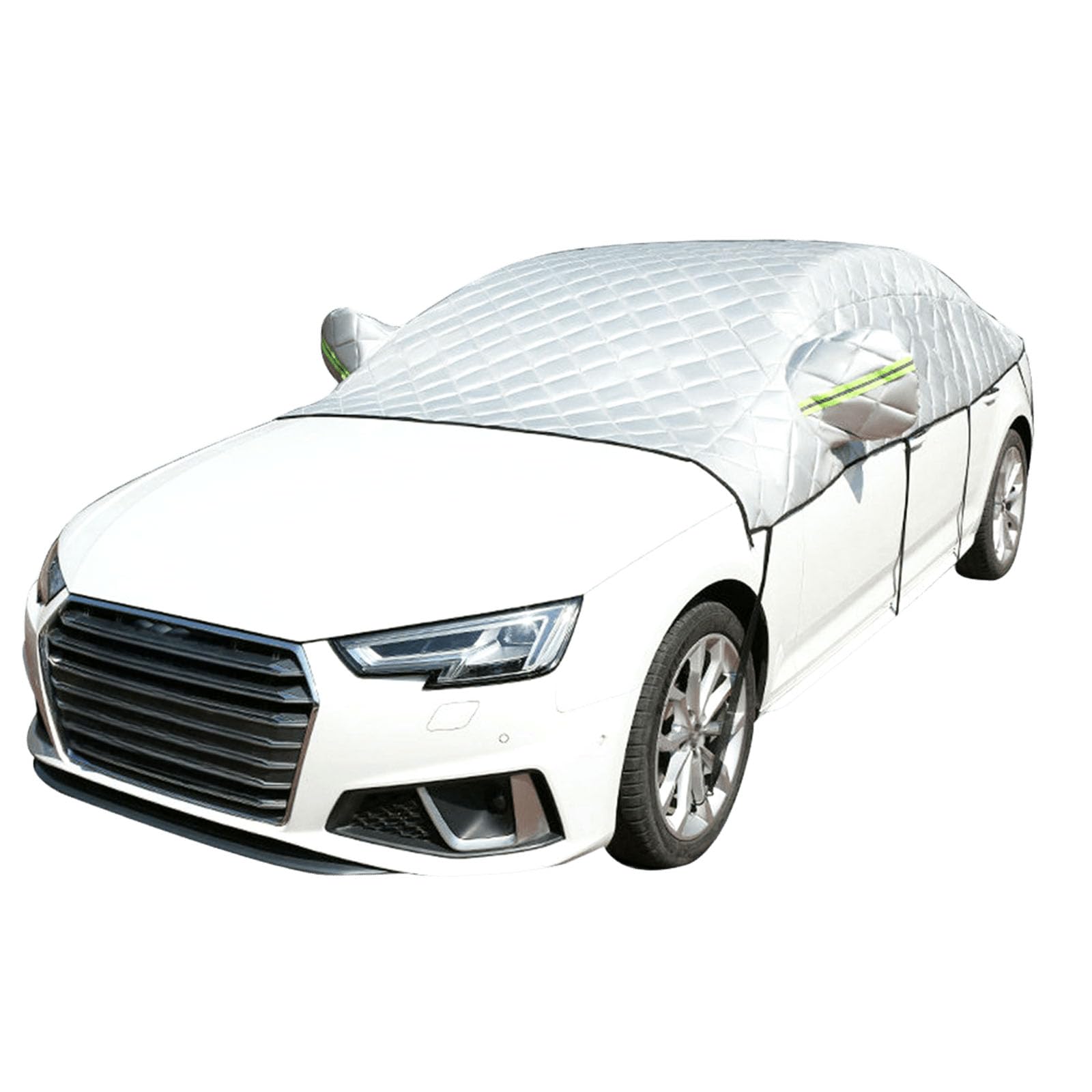 Copertura Parabrezza Del Gelo Dell'auto Per L'inverno, Copertura Dello Schermo Della Metà Dell'auto Anti Hails Ice Snow Protector Con Ganci E Strisce Riflettenti