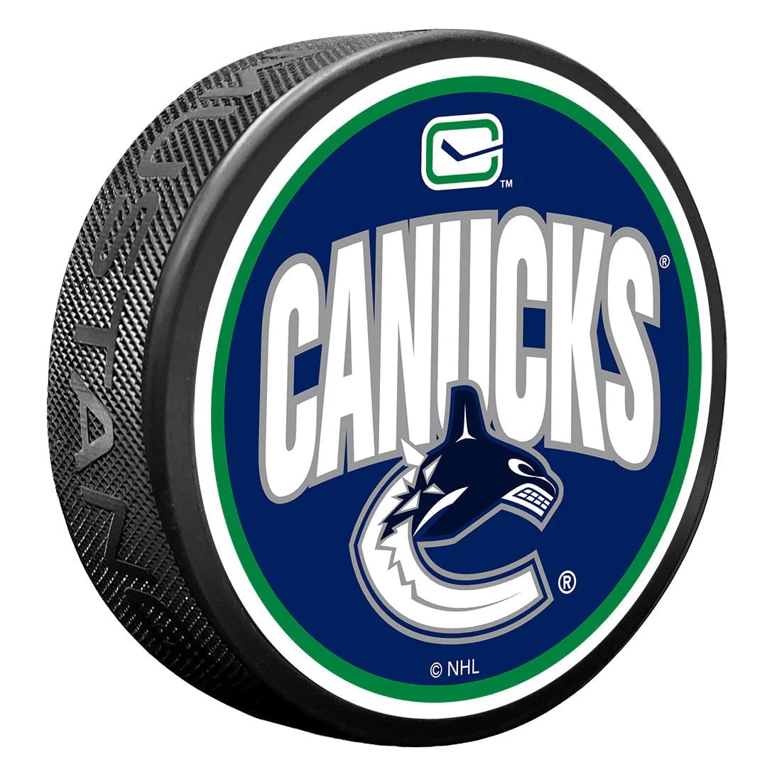 Sports Decor Vancouver Canucks Puck | Wordmark