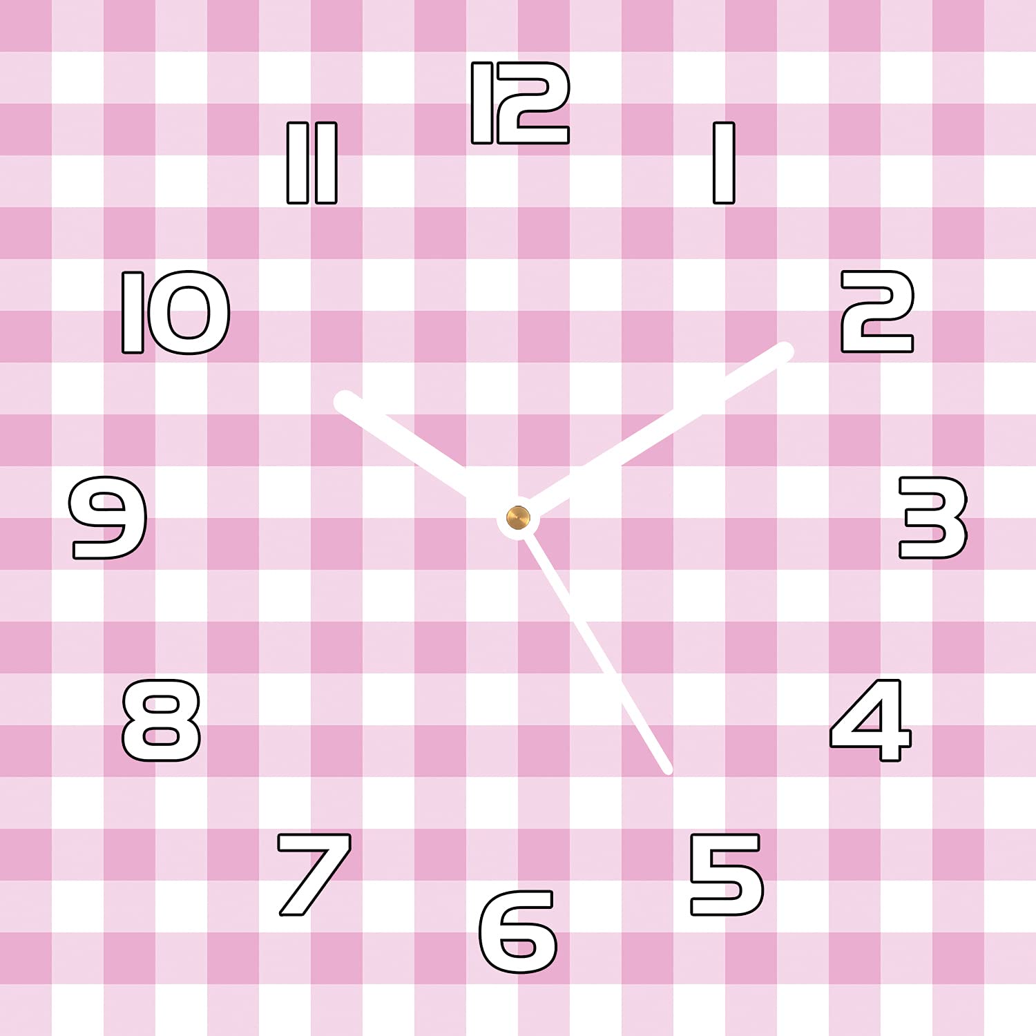 Horloge murale en verre 30x30 cm moderne au design Grille et finitions soignees