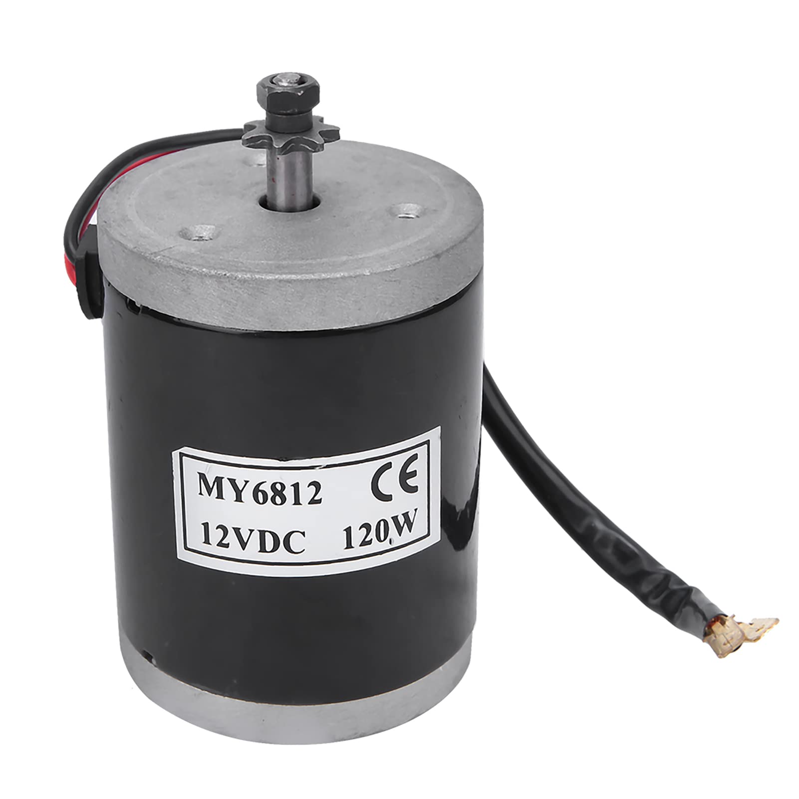 Vélo Moteur Brossé 12V 120W Moteur Haute Vitesse avec Poulie à Courroie MY6812 Moteur Électrique pour DIY Scooter Électrique E Bike Go-kart