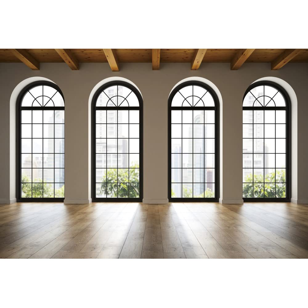 YongFoto Fotohintergrund 1,8x1,2 M - Wohnzimmer Mit Fenster & Holzboden Für Perfekte Fotos