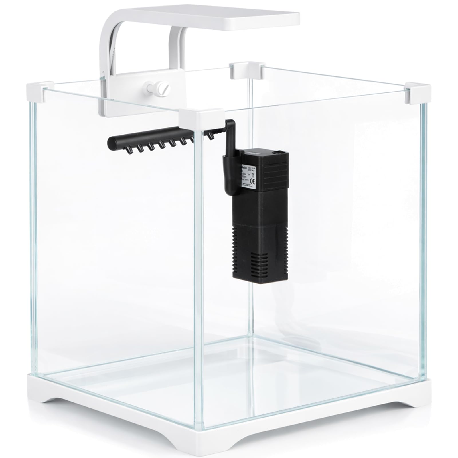Kruger Meier Shrimp!One Pro 20 Aquarium Komplettset 10L – Nano Aquarium Set mit LED Beleuchtung und Innenfilter für Garnelen & Fische