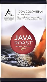 Java Roast 479695 Java Roast Gourmet Colombian Ground Coffee with Bonus Filters