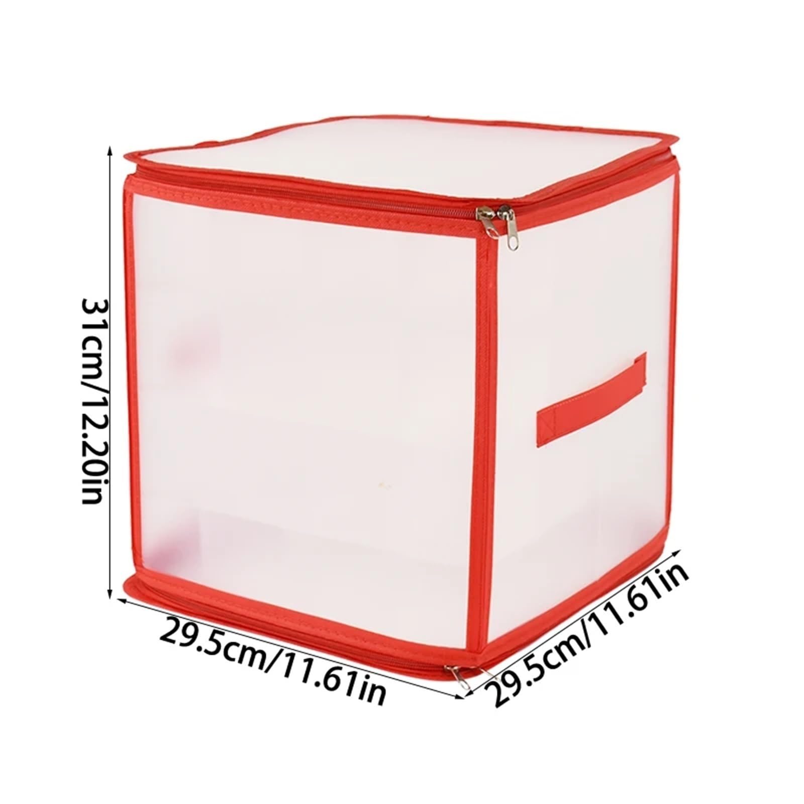 Organizer FüR Weihnachtsschmuck Aufbewahrungsbox for Weihnachtskugeln, Aufbewahrungsbox for Weihnachtsschmuck, Aufbewahrungsbox for Weihnachtskugeln mit Griffen mit Reißverschluss, Aufbewahrungsbox fo