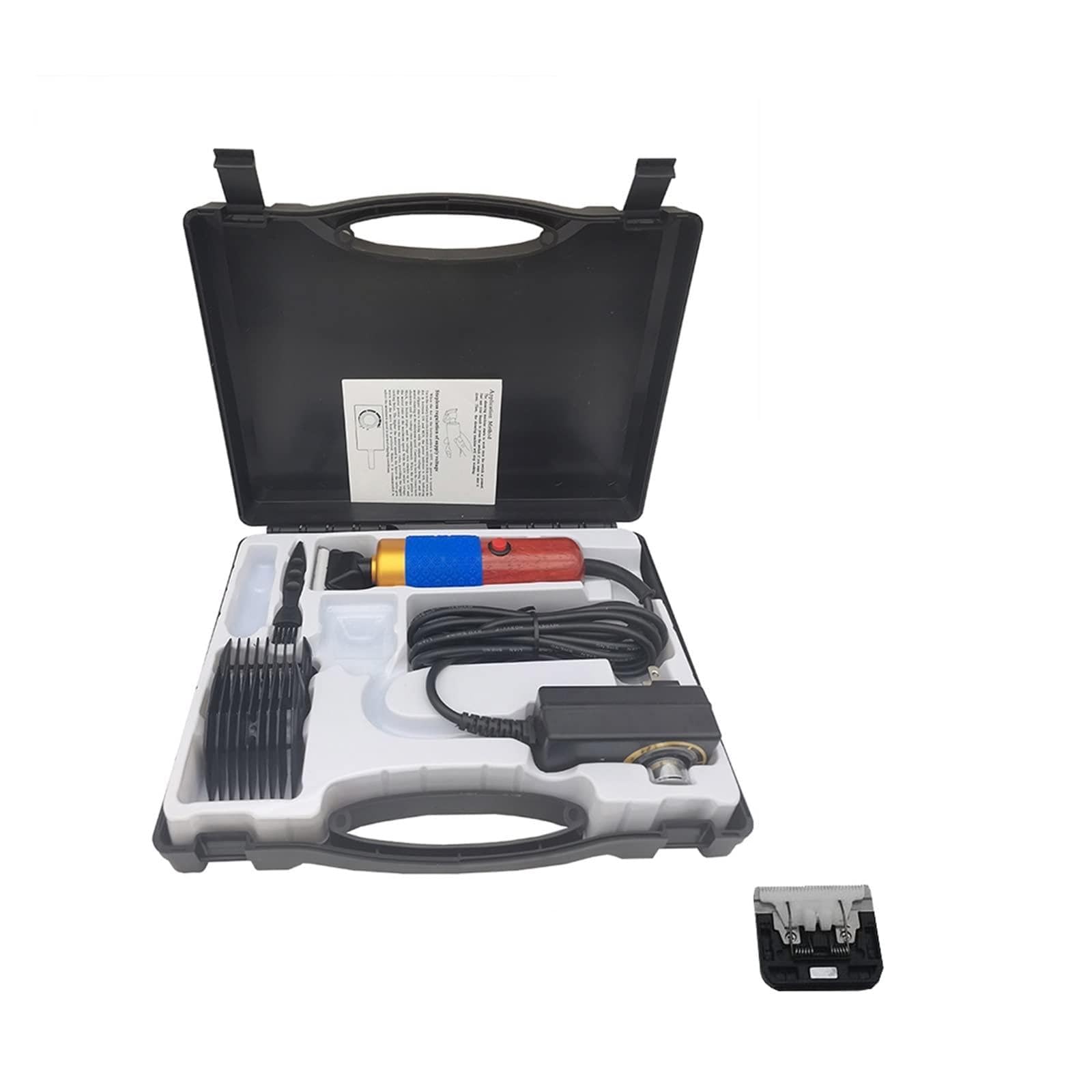 Professionale Ad Alta Potenza 200 W AC Elettrico Pet Clipper Tagliatrice Cavallo Conigli Cane Gatto Rasaerba Rasoio Animali Grooming Trimmer Per uso fai da te(BOX 1pc Blade)