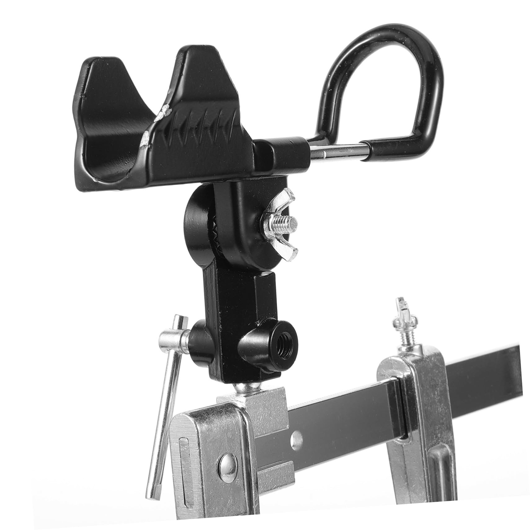 Abaodam Support Protège Les Bâtons Bâtons de Pêche en Métal Multifonction pour Angle Réglable 1pc Robuste et Pratique pour Pêche en Mer la Main