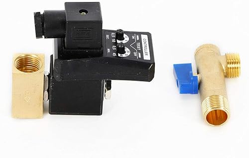 Miniatura 2 de 12 "válvula de drenaje temporizada automática electrónica para el tanque de gas del compresor de aire AC110V