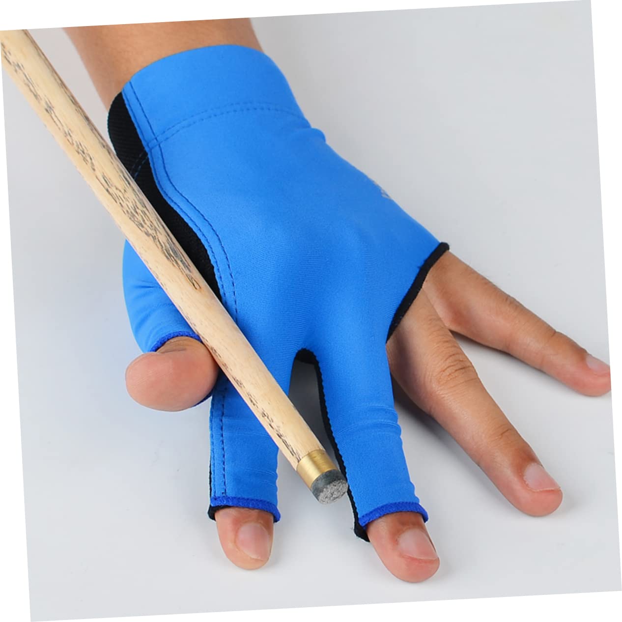 NULYLU Mechanical Style Billiard Gloves 3 Finger Billiards Glove for Snooker Pool Anti-Slip Elastic Fit
